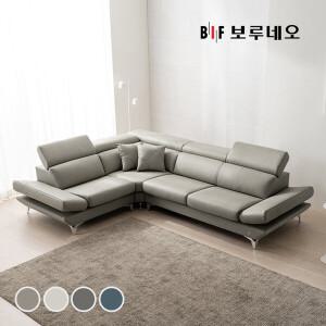 BIF보루네오 디에르 노이스 천연통가죽 4인 코너형 소파