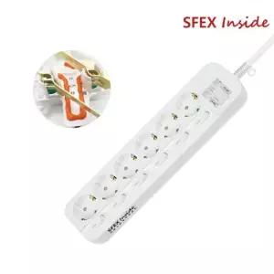 오피스넥스 자동소화 멀티탭 개별 6구 5M DYM-SG6C-SI SFEX