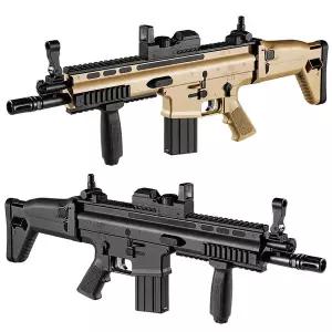 [아카데미과학]무아카데미과학 FN SCAR-L CQC 전동건 TAN 스카 탄 블랙 17410 17413