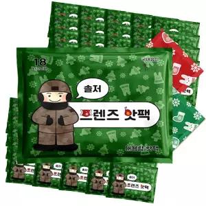 솔저 프렌즈 핫팩 150g 90매 업무 택배기사 현장 행사 추위 손 녹이기 대용량 손난로 미니난로