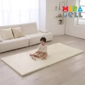 [미라벨] 아기유아 놀이방 2단폴더매트 층간소음방지 제로갭 노틈새 매트 일반형 100x200
