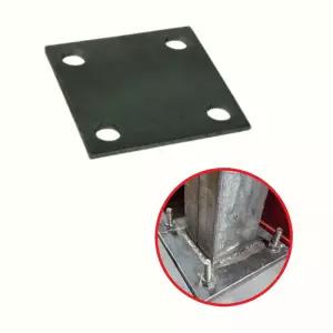 베이스판 앙카플레이트 10T 200x200 앙카판 지지대 국내생산 무도금 철 1개