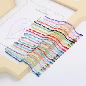 목걸이만들기줄 컬러 군번줄 1P 볼체인 12cm 열쇠고리 공예 부자재