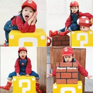 슈퍼마리오 코스프레 어린이 코스튬 의상 할로윈 옷