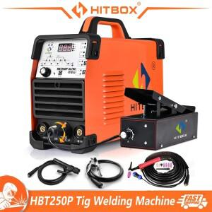 HITBOX AC DC 알루미늄 티그 용접기 IGBT 인버터 2T/4T HF TIG/MMA 아크 스틱 아르곤 정밀 디지털 펄스 HBT