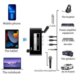 [누리음향]HIFI Bluetooth 5.2 오디오 수신기 DAC 동축 디지털-아날로그 변환기 3.5mm AUX RCA 마이크 U 디