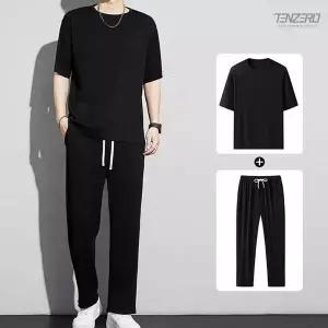 [하프클럽/] 여름세트 쿨링 남성 플리츠 반팔 긴바지 셋업 TEN25-5SETD