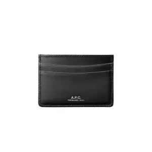 A.P.C [명품] 아페쎄 안드레 카드홀더 가죽 카드지갑 블랙 PXAWV H63028 LZZ
