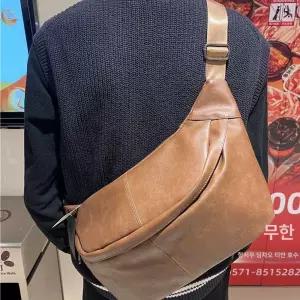 남성 가죽 가방 남자 직장인 캐주얼 메신저 백팩 노트북