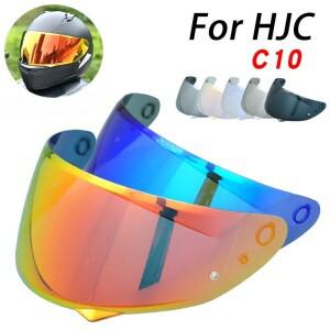 HJC C10 용 바이크 오토바이 헬멧 바이저 렌즈 교체 Anti-UV Anti-Scratch 방진 윈드 쉴드 액세서리 casco