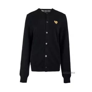 FW24 공용 하트 와펜 가디건 AX N049 051 1 BLACK