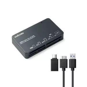 현이몰 유니콘 타입C 젠더포함 USB 올인원 멀티 카드리더기 멀티카드리더기 올인원리더기 C타입리더기