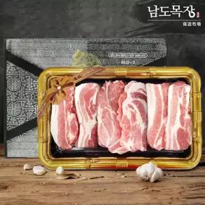 [농할][추석선물세트] 보성녹차 먹인 한돈 구이용 채반 선물세트 1.2kg / 배송메세지 배송일 지정 가능