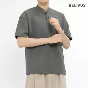빌리버스 남자 여름 빅사이즈 헨리넥 반팔 카라티 BTS0781244425