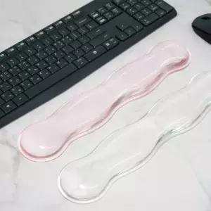 신상입고 손목 물방울 인기템 받침대 투명 실리콘 키보드 손목보호 물결
