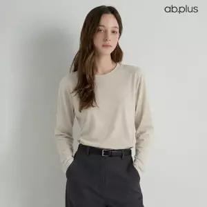 [ab.plus] 라운드 롱슬리브 티셔츠 (LSA5MK42A)