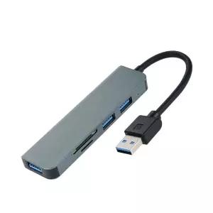 Coms USB 2.0 A 멀티 허브 3.0 3p 카드리더기 TB576리 SD리 카메라전송 모바일리 휴대용리 데이터 블박리