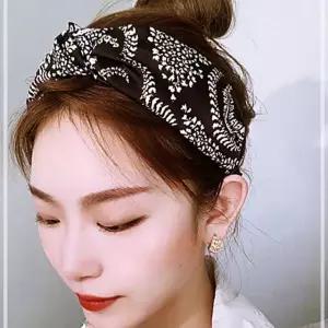 캐주얼 반다나 스타일 머리띠 터번 헤어밴드 넓은 FWCA202D