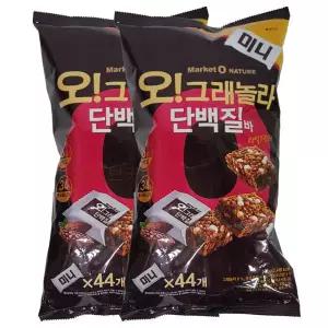 오리온 오그래놀라 단백질바 540g X 2봉 에너지바 프로틴바