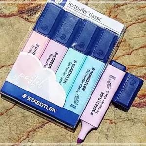 Textsurfer 파스텔 다꾸 학습도구 B 형광펜 classic 스테들러 4색Set HWB18244
