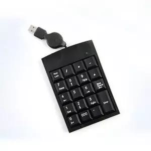 coms 키패드 USB 자동감김 19 key 블랙