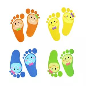 까로미 발자국 스티커 5매 안전반사스티커