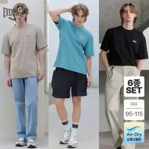 6종세트 에버라스트 여름 남성 복원력이 우수한 냉감 소로나 반팔티셔츠 6컬러 Bon-2654s6