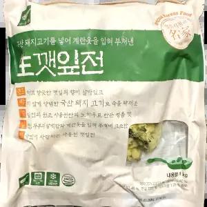생깻잎전 (사옹원 냉동 1K) 잔치용 포장전문점 바삭한식감 한식반찬용 테이크아웃 빈대떡
