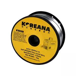 코리아나 K-71 철용 논가스 와이어 0.9mm 1kg 용접봉/용접와이어/MIG-100D/100PRO/용접용품