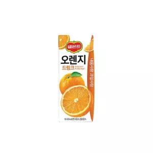 (190mlx32개입) 델몬트 오렌지 드링크 롯데칠성음료 팩음료/아이들/간식/학교/유치원/생일/주스/쥬스/팩
