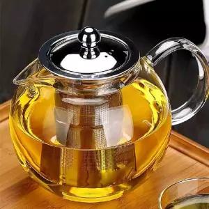 내열유리 차포트 1.3L 꽃차주전자 녹차우리기 차우리기