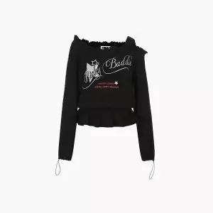 에고이스트 CAPSULE LINE 허리 스트링 언발 오프숄더 티셔츠 ES2CL362 1129450