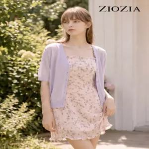 [지오지아(우먼)][ZIOZIA W] 여성 브이넥 반팔 가디건 (AFC2EC1101)