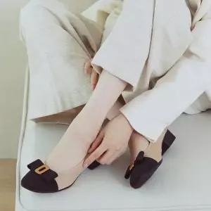 [오브엠] [정가278 000] 소가죽 리본 펌프스_SCLME406