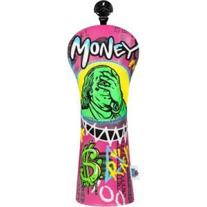 BIG CRAZY FUNNY DRIVER HEADCOVER - COVER DF3 OZ1 가죽 페어웨이 하이브리드 디자인 EYES 퍼터 방수 블레이드 선물 헤드 우드 골프 실용적인 PU 프리미엄 FRANKLIN 커버