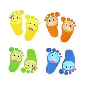 어린이집 유치원 대기선 안내 발바닥스티커 5매 발자국 계단 발모양 시트지
