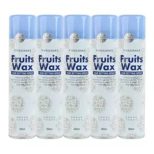 과일나라 저자극 후르츠왁스 헤어 셋팅 스프레이 300ml 5개 미용실 머리 헤어스프레이