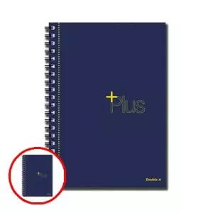 헤이지 C0111 더블에이 플러스 절취 스프링노트 A5 네이비 좌철 사무용노트 절취노트 글씨연습노트
