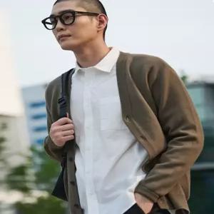 [모다아울렛][애드호크]베이직 옥스포드 셔츠(HA8LS90)-1_US