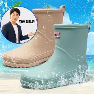 지금 필요한 여성 여자 장마 패션 레인부츠 미들 성인 장화