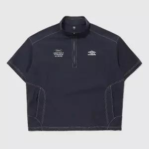 엄브로자켓 BQC UR224CWT59-DVY 크리스피 타슬란 반팔 아노락 / DARK NAVY