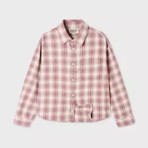 후아유 WHYCG4T41F 남성 셔츠 옥스포드 Flannel Loose-Fit Check Shirts