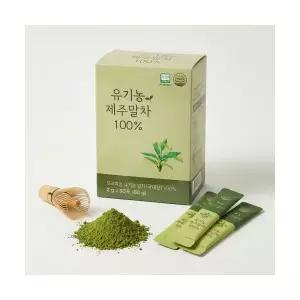 웰러스 유기농 제주 말차 100% 스틱 2g x 30포