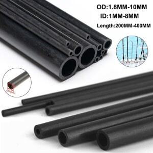 1 5pcs 탄소 섬유 튜브 원형 1.8/2/3/4/5/6/7/8mm 10mm 외경 200mm 400mm 긴 탄소 섬유 중공 튜브 샤프트