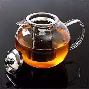 티포트 1.3L 내열유리 스텐거름망