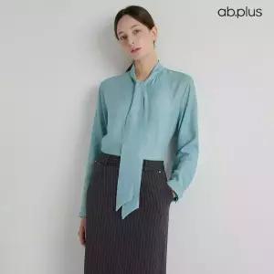 [ab.plus] 루즈핏 타이 블라우스 (LSA3MB44A)