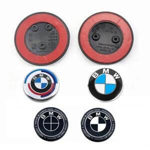 1P 82mm 2핀 3핀 자동차 엠블럼 전면 보닛 후드 리어 트렁크 BMW 50주년 기념 로고 F10 F20 F30 F32 F34 51
