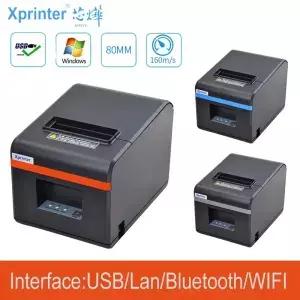 80mm 자동 절단기 열전사 영수증/계산서 프린터 USB 또는 이더넷 Wi-Fi USB+블루투스 포트 포함 XP-N160II