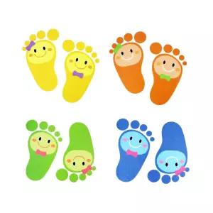 참새방아깐 질서지키기 발바닥 안내스티커 5매 공공시설안전용품