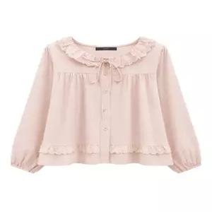 르샵 레이스 카라 데일리 리본 블라우스 DQ3BA011A)